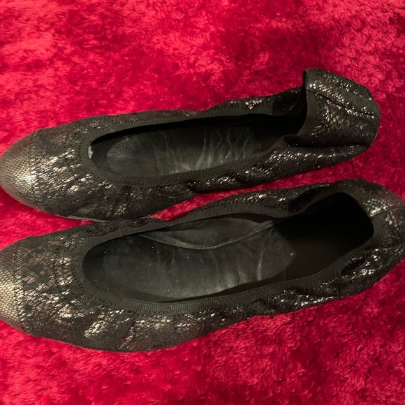AUTHENTIC CHANEL Ballet Flats Stretch Spirit - Black Shimmer 40 EU (10US) - Picture 10 of 11